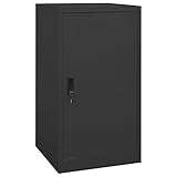 NQJIBUE Home Garden,Sattelschrank Anthrazit 53x53x105cm Stahl