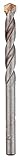 kwb Steinbetonbohrer Ø 4 mm mit robuster Hartmetall-Platte, spanlos geformter Bohrerspirale, kugelgestrahlter Oberfläche und Rundschaft, entspricht ISO 5468