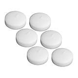 HIAKDOFT 6 Stück Kompakte Runde Schwimmkerzen aus Sojawachs Duftlos Leichte Wasserkerzen für Party und Hochzeitsdeko Romantische Tischbeleuchtung Innen Außen