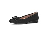 Gabor Damen Klassische Ballerinas, Frauen Flats,Slipper,Ballerina-Schuhe,Ballett-Schuhe,Ballet-Flats,Ausgehschuhe,schwarz (Uni),35 EU / 2.5 UK