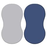 UNTERING Set mit 2 elastischen Baby-Bettlaken, stilvoller Schlafkorb und Wiegen, Bezug für Stubenwagen, Rotationsschläfer-Bettbezug