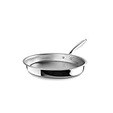 IBILI Dreischichtige Fischpfanne, natürlich, 34 x 23 cm, Edelstahl, induktionsgeeignet, ohne Antihaftbeschichtung