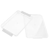 CHILDWEET Kasten Aktenbox aktenordner Archivbox ordnerbox büromaterial bürobedarf Desktop-Datei-Organizer Vorratskörbe Aufbewahrungsbehälter für Fotos Papierhalter Acryl Transparent