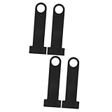 ULTECHNOVO 2 Paar Motorradhelmhalter Helmringschlösser Für Motorräder Ringschlossverlängerungen Für Motorradhelme Helmringschlösser Helmgurt-ringschlösser Black Aluminiumlegierung