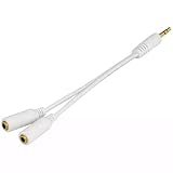 fonefunshop 3,5-mm-Kopfhörer-Splitter-Adapter, kompatibel mit iPhone/iPad/iPod/MP3-Player