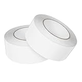 SHOWERORO 2 Rollen Doppelseitiges Gewebeklebeband Teppich Reparaturband Teppichband Stoffband Gewebeband Klebeband Für Teppiche Teppichklebeband Für Den Außenbereich Papier Transparent