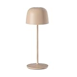 Tischleuchte Touch kabellos aus Aluminium, beige, LED, SOPHIA Cream, weiß, dimmbar, Höhe 28 cm