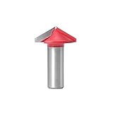 LOLAMI 1pc/2pcs 12mm 1/2″Schaft V Nut Router Bits CNC Gravur Fräser 90-120 Grad Holzbearbeitung Schnitzmesser Wolfram Auto (Color : 12X32X120)