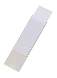 Durable Selbstklebetasche Pocketfix für Einsteckschilder, 100 x 28 mm, 10 Stück, transparent, 807319