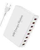 USB Ladegerät Mehrfach, Rsydmny 50W USB Ladegerät 8-Port Multi USB Netzteil, 5V 10A USB-A USB Ladestation Mehrere Geräte, USB Charger Station für iPhone 15/14/13 Pro Max iPad Samsung Galaxy S23,Huawei
