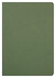 Clairefontaine 733003C - Notizbuch / Kladde Age Bag DIN A4 21x29,7 cm, 48 Blatt 90g blanko, geheftet, Lederoptik, Grün, 1 Stück