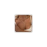 TseenYi Geschichtet Y Lariat Halskette Gold Perlen Kette Lariat Halskette Satelliten Kette Y Tropfen Halskette Lange Kette Y Form Halskette Schichtung Perlen Kette Tropfen Halsketten Schmuck