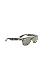 Ray-Ban Wayfarer RB 2132 Dark Havana/G- Classic Green 52/18/145 Unisex Sonnenbrille, Dark Havana/G- Classic Green, 52
