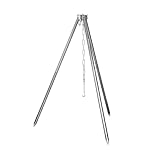 Abaodam 1 Satz Camping Dreibein Stativ für Kochtöpfe Verstellbar Leichtes Aluminiumlegierung für und Grillen im Freien Tragbar und für Camping Picknick und Bbq