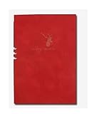 LuysmengEU Notizbuch, Business-Notizbücher, A5/B5, Tagebücher, Agenda, Tagebuch, Monatsplaner, Wochenplaner, Notizblöcke for Bürobedarf, Tagebuch, Persönlich(E- Red,B5)