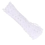 Healvian 2 Rollen 8mm Breites Gewelltes S Förmiges Spitzenband aus Stoff Weiß Reißfestes Selbstgemacht Zubehör für Kinderkleidung Umstandsmode und Textilverzierung