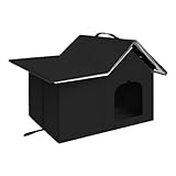 Den Confo Katzenhöhle für den Außenbereich – wetterfestes Katzenhaus, Sturdy Unterschlupf für Haustiere, warme und wasserdichte Höhle, waschbar, für Rasen-