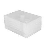 Gadpiparty 6 Stück Teiliges CD Aufbewahrungsbox Transparent mit Deckel Doppelseitige DVD Hülle Tragbar für Heimkino Große Kapazität Beschriftbar Platzsparend und Praktisch für CDs und DVDs