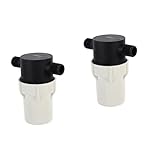 YARDWE 2 Stück Vorfilterfilter Für Rohrsiebpumpe Schwarz Garten – Rasen Kunststoff Marine Reiniger Inline Inline Inline Bootssieb Wasserrv Vorfilter Praktisches Schlauchzubehör