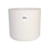 elho B.for Soft Rund 22 - Blumentopf für Innen - 100% recyceltem Plastik - Ø 22.3 x H 20.4 cm - Weiß/Weiss
