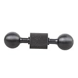 17-mm Doppelkugel Action Kamerahalterung 1/4-Zoll Schraube Aluminium Motorradhalterung Für Telefon Navigationsgerät Zubehör Aluminium Action Kamerahalterung