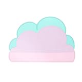 Milisten 2 Stück Pet Futtermatten Wolkenform rutschfest Wasserabweisend Pflegeleicht Katzen und Kleine Hunde Futterunterlage Hitzebeständig Bpa frei für Sauberen Fressplatz Zuhause