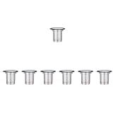 Garneck 7 Stk Teesieb mit Griff Tee steiler sieb Maschenfilter Teesieb mit Deckel rostfrei Teesiebfilter Tee-Ei mit Deckel Tee-Filter mit Griff Mesh-Teesieb Teefilter Kieselgel Silver