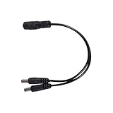 KNNGZTSSR Monitor-Konvertierungskabel 5,5 x 2,1 mm 1 bis 2 M/F DC-Stromverteilerkabel for die Konvertierungsleitung der Überwachungskameraanzeige
