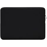 RAINYEAR 14 Zoll Laptop Sleeve Schutzhülle Zipper Cover Tragetasche Kompatibel mit 15 Zoll MacBook Air M2 M3 M4 14 Zoll Notebook Computer Ultrabook Chromebook(Schwarz)