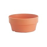 Nachgemachter Terrakotta-Topf für Sukkulenten-Übertopf mit Loch, Behälter, Innengarten, Bonsai-Töpfe Pflanzenschale Groß Keramik (Brown, One Size)