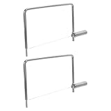 VICASKY 2 Stück Käsehobel aus Edelstahl mit Schneidedraht Manueller Käsehobel und Butterhobel für Präzises Schneiden von Käse Butter und Brot Küchenhelfer mit Ergonomischem Griff