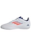 adidas Unisex F50 Club Football Boots Indoor Fußballschuhe, Cloud White/Solar Red/Lucid Blue, 35.5 EU
