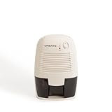 CREATE DRYZONE Mini-Luftentfeuchter, 500 ml, gebrochenes Weiß, klein und handlich, LED-Anzeige, Peltier-System, sehr leise und einfach zu bedienen, automatisches Abschaltsystem, 22 W