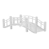 DIKACA Miniatur Gartenbrücke Vintage Miniatur Brücke Für Mikrolandschaften Und Sandtische Dekorative Plastikbrücke Für Den Außenbereich Große Marmorierte Brücke Für Garten Und Park