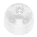 HOMSFOU 1 x 22,9 cm Glas-Kuchendeckel, runde Kuchenglocke, Servierplatte, Käseplatte, Halterung, Display-Ständer, Abdeckung mit Knauf
