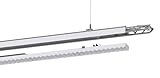 ENOVALITE - modulares LED Lichtbandsystem NOVA Schienensystem mit Abhängung - 33-58W dimmbar - 5000K Neutralweiß - 90° - 22,5m - professionelle Hallenbeleuchtung - teilbeleuchtet