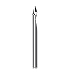 LOLAMI 1pc 1/4 Single Flute Taper Mill Schriftzug Schnitzmesser Handy Fall Graviermaschine Spiral Fasenschneider CNC Fräser (Color : 3.175X60 degX0.1)