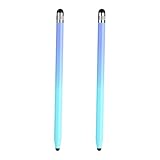 2 Stück kapazitive Touchscreen-Stifte für Handys und Tablets, Farbverlauf, doppelendig, hohe Empfindlichkeit