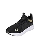 PUMA Damen Cushioning Softride Enzo NXT Damen Laufschuhe 39 Black Team Gold Beige