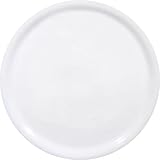 HENDI Pizzateller, Porzellan, Muster: einfarbig, Geschirrspüler und Mikrowellen geeignet, ø280x(H) 17mm, weiß