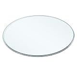 KXWOQ3ED Runde Glastischplatte, Ersatz für die Tischplatte aus gehärtetem Glas, klares Tischglas für Esstische, Couchtische, Gartentische, Schutz der Tischplatte(48 cm(19 INCH))