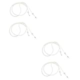 VALICLUD 4stücke Anti-rutsch Brillenketten Aus Perlen Elegante Eyewear Kette Für Damen Und Herren Praktischer Brillenhalter Modisches Brillenaccessoire Für Täglichen Gebrauch