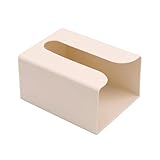 WZYYCV Taschentücher Box Taschentuchbox-Abdeckung, wandmontierter Taschentuchhalter, tragbarer Taschentuchbox-Abdeckungshalter für Zuhause, Büro, Küche, Beige Rollenpapier