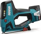 Novus Akkutacker J-550 (für Feindrahtklammern bis 14 mm und Nägel bis 16 mm, Hammertacker Klammern H, Gewicht: 1,981 kg, ohne Akku Handtacker) 031-0363