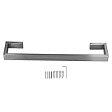 Handtuchhalter ohne Bohren, 40cm Handtuchstange aus gebürstetem Edelstahl 304 - rostfrei, stabile Wandmontage, platzsparend für Bad & Küche