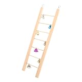 SEWOART Hängeleiter Spielzeug Für Hamster Vogel Kletterleiter Vogelkäfig Hängeleiter Papagei Hamsterleiter Holz Sittichleiter