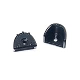 RC Car Upgrade Zubehör Für 1/8 1/10 2 Stücke Metall RC Auto Stoßdämpfer Verschleiß Beständig Abdeckung Absorption Guards Anti-verschleiß Anti-kollision Kleber Monster Truck(Black)