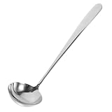 IMIKEYA Edelstahl Suppenlöffel Hochwertiger Küchenlöffel Für Suppen Und Eintöpfe Praktischer Küchenhelfer Aus Rostfreiem Stahl Ideal Für Hot Pot Und Restaurantgebrauch