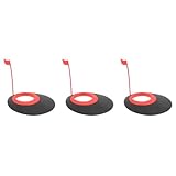 Supvox 3 Sätze Golf-Putting-übungsgerät Golf-Trainings-Putting-Cup Golf-ausrichtungsstab Loch Tasse Bausatz Putter Golf-Retriever Schiene Punktzahl Netz Liner Lochbecher Für Golf Gummi