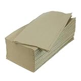 10.000 Stück Papierhandtücher Natur 25x23 cm ZZ-Falz recycling